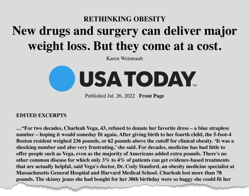 USA today paper wrote about Semaglutide